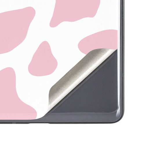 Pink Cow Print Google Pixel 7a Skin